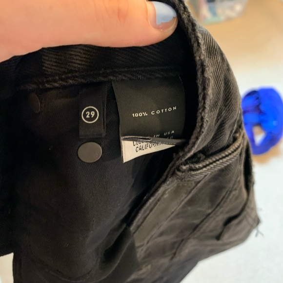 Black highrise denim skirt - Picture 5 of 7